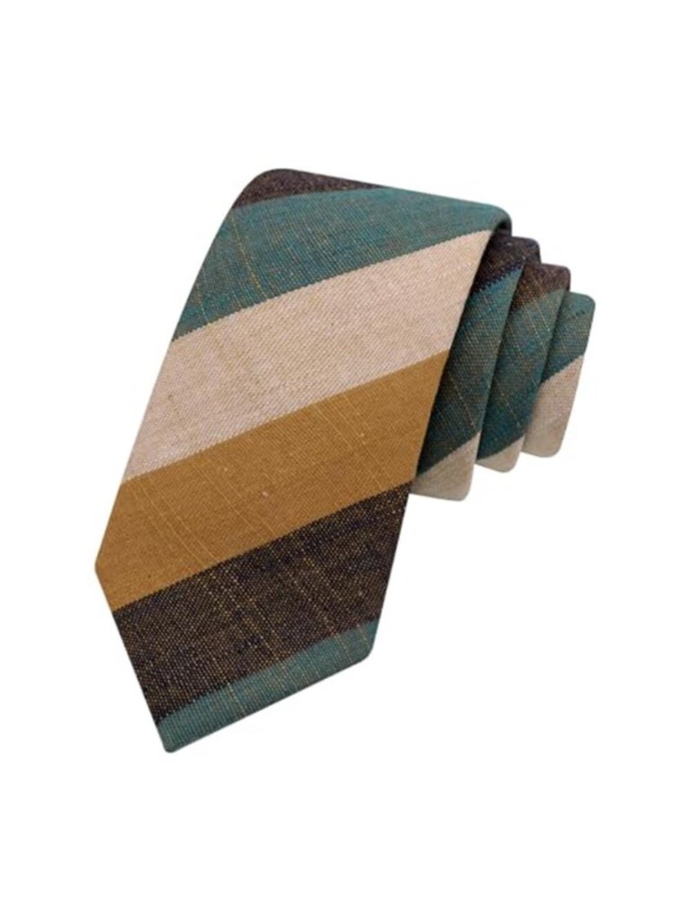 Men's Tie Cotton Skinny Tie Formal Necktie